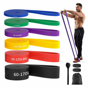Bande de Résistance en Caoutchouc avec Logo Personnalisé, Kit d'Entraînement de Fitness Couleurs Pastel pour Exercices en Salle de Sport - Product Image 2