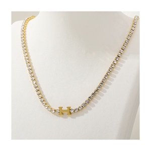 قلادة قابلة للتعديل قلادة Edelstahl Schmuck مجوهرات من الفولاذ المقاوم للصدأ مطلية بالذهب قلادة ذهبية مخصصة للنساء - Product Image 2