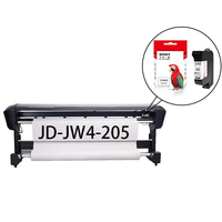 WECARE Compatible HP45 51645A 51645 45A 45 CAD Noir Complet pour Cartouche avec Puce Rechargeable pour Jindex JD-JW4-205