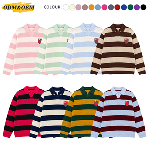 Maglione da Uomo Personalizzato con LOGO, Pullover Invernale con Patch <span class=keywords><strong>Ricamate</strong></span>, Maglieria Casual, Jersey Lavorato a Maglia, Maglione all'Uncinetto per Uomo - Product Image 2