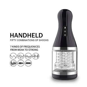 पुरुष हस्तमैथुन कप घूर्णन इलेक्ट्रिक हैंडहेल्ड वाटरप्रूफ रिचार्जेबल नरम वयस्क खिलौना - Product Image 4