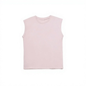 เสื้อกล้ามผู้ชายสีชมพูอ่อน คอกลม ผ้าระบายอากาศได้ดี โพลีเอสเตอร์ 100% พิมพ์ลายดิจิทัล สไตล์สปอร์ต - Product Image 1
