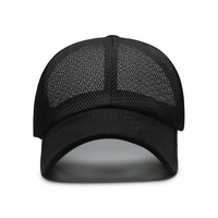 Gorra de béisbol unisex de malla completa al por mayor, transpirable, hueca, para el sol, de poliéster, de secado rápido, para deportes al aire libre, con logotipo OEM personalizado