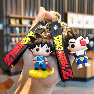 <span class=keywords><strong>Porte</strong></span>-clés 3D en PVC édition Q Anime <span class=keywords><strong>Dragon</strong></span> <span class=keywords><strong>Ball</strong></span>, mignon Wukong & Vegeta, cadeau d'affaires, pendentif non toxique - Product Image 2
