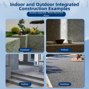 Premium Washed Stone Epoxy Floor <b>Paint</b> Kit Creates Durable Non-Slip Decorative Surface for Outdoor High-Traffic Commercial Areas - Product Image 5