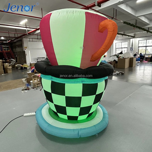 Tasse à thé gonflable mignonne de dessin animé, décoration de scène pour fête sur le thème du jardin d'<span class=keywords><strong>Alice</strong></span> au pays des merveilles, publicité - Product Image 6