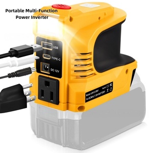 Nuevo Inversor Convertidor, Salida de 180W, Compatible con Baterías de Litio para Herramientas Eléctricas Makita y <span class=keywords><strong>DeWalt</strong></span> de 18V-21V, Salida DC/USB/AC - Product Image 1