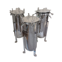 Filtre à fluide d'affûtage Filtre à cartouche multi-sacs en acier inoxydable Enlèvement magnétique de la limaille de fer Boîtier de filtre à cuve duplex