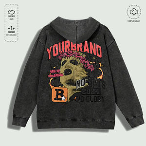 ผ้าฝ้าย100% ล้างแล้ว "yourbrand NO <span class=keywords><strong>guts</strong></span> NO <span class=keywords><strong>GLORY</strong></span> Mask" เสื้อฮู้ดกราฟิกหลายสี - Product Image 6