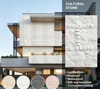 Revêtement mural extérieur en pierre souple MCM : Plaques de carreaux flexibles en céramique pour la décoration de façades de villas