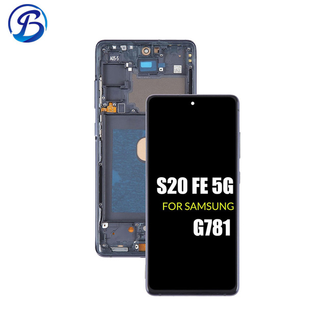 with Frame Mobile Phone Screen OLED Screen for Samsung Galaxy Galaxy S20FE Mobile Phone Screen OLED AMOLED Factory Direct