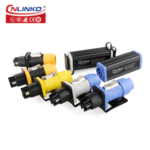 Cnlinko M24 Twist Khóa chốt nối đen khóa 3 cực powercon nam cắm 3 <span class=keywords><strong>pin</strong></span> 20A Điện pins - Product Image 2