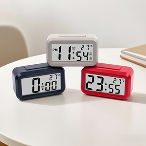 Đa chức năng Tây Ban Nha kỹ thuật số <span class=keywords><strong>LCD</strong></span> đồng hồ báo thức với nhiệt kế và giọng nói cho Nhà Kỹ thuật số Đồng hồ bàn - Product Image 1