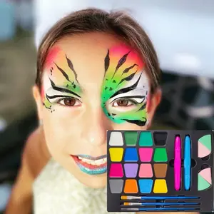 Easy Wash Kinder Make-up Farbe Kid Make-up auf Wasserbasis für Kinder Palette Body Painting Kit Set Professional und Gesichts farbe