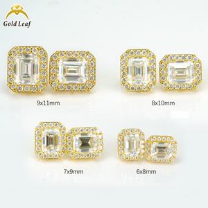 Goldleaf Custom 1CT 0.5CT <b>Lab</b> Grown Diamond Engagement Earring 925 Sterling Silver IGI Certified Brilliant Cut White D Color - Product Image 4