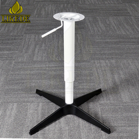 Pieds de table pivotants réglables noirs, base de table moderne en métal pour salle à manger, café, bureau, mobilier