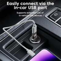 Adaptateur USB 3.2 A mâle vers USB A femelle, transfert de données et audio haute vitesse 10 Gbit/s, convertisseur de charge rapide PD 60 W pour PC portable USB