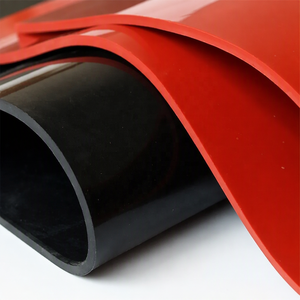 Feuille de caoutchouc silicone rouge/noir 1mm/2mm 250x250mm, résistante à la chaleur, en rouleau, découpe sur mesure, tapis en silicone noir - Product Image 6