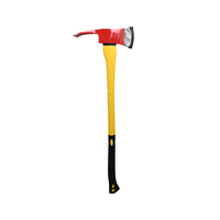 Hache à feu Pulaski en acier au carbone de type sud-américain avec manche en fibre de verre, équipement et accessoire essentiels pour la lutte contre l'incendie