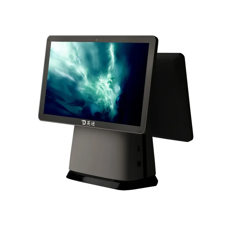 15.6 Inch Dubbel Scherm Desktop Pos-Terminal Alles In Één Pc Pos