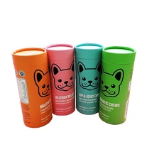 Boîte et tube en papier kraft composite recyclable personnalisés pour les friandises pour animaux de compagnie, les biscuits, les bonbons, le chocolat, le lait, le sucre, les emballages alimentaires