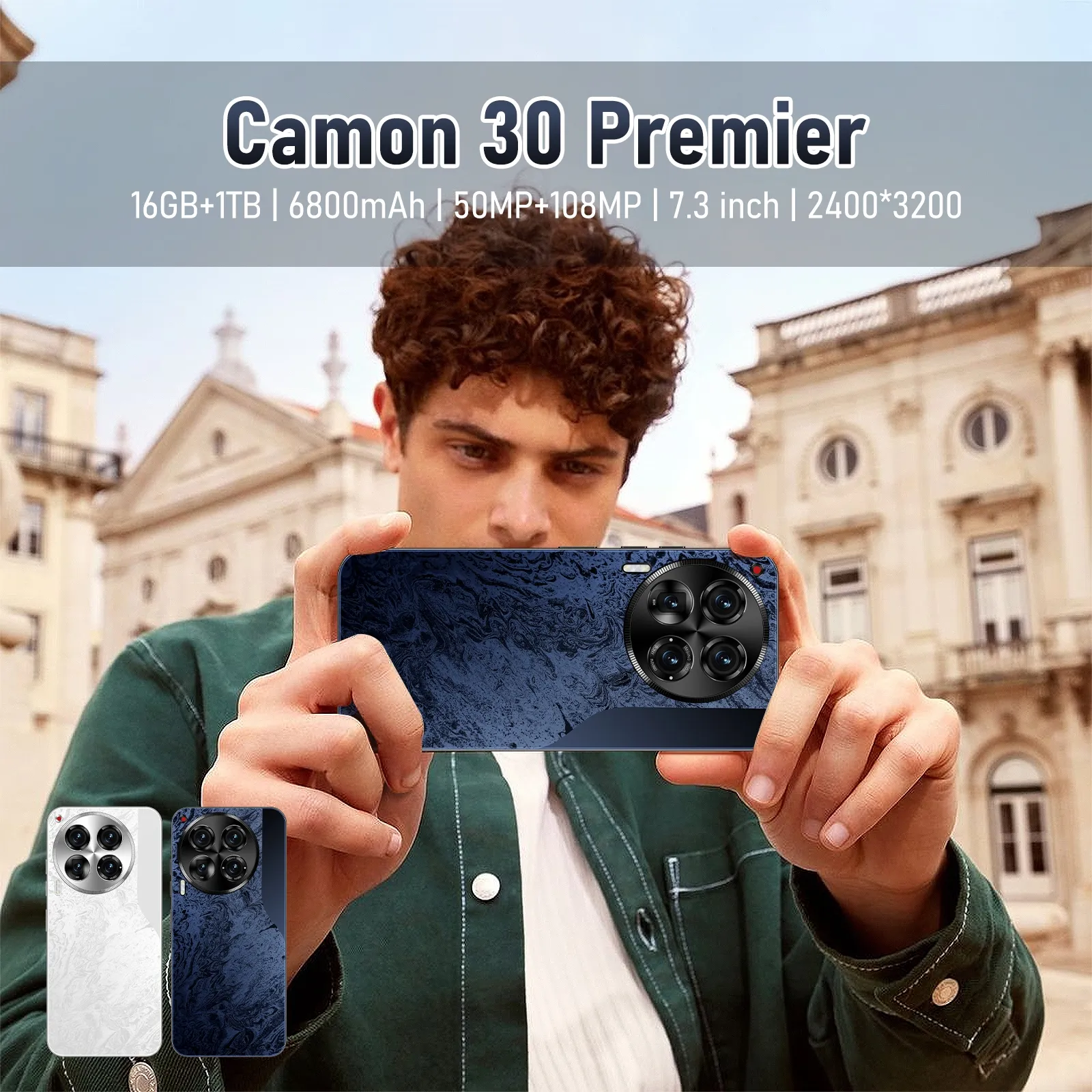 모니터 큰 화면 버튼 camon 30 프로 전화 뒤 표지