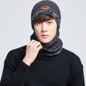 Moda invernale Set maglia cappello e scaldacollo elegante sciarpa guanto Combo - Product Image 1