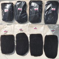 Cheveux indiens Afro Kinky Remy Raw 18 pouces Double Drawn Bulk Extensions de cheveux humains pour le tressage