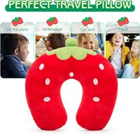 Oreiller de cou pour tout-petits animaux mignons pour garçons et filles, oreiller de soutien du menton doux pour le cou accessoires de voyage oreiller de voyage pour avion