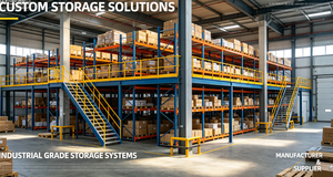 Steel Mezzanine Floor System with Stair and Guardrail for Industrial Warehouse Storage - Product Image 2