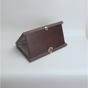 Boîte à bijoux en bois, design rectangulaire ajouré, pour le rangement de cadeaux - Product Image 3