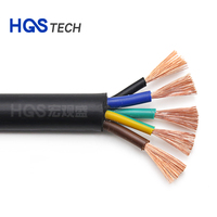 Mejor Precio 5core H03VV-F HV05VV-F cable flexible 0,5, 0,75, 1,0, 1,5, 2,5mm cuadrados de cables