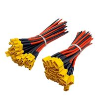 Câble d'alimentation personnalisé en usine avec connecteur en cuivre XT60 XT 30 Series, 14/16/18AWG, 10cm 15cm, gaine en silicone, pour vélos électriques, scooters et modèles RC