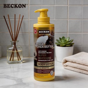 Productos BECKON, Crema Hidratante Súper Blanqueadora y Antienvejecimiento con Esencia Vegetal de Maca y Manteca de Karité Natural de 500 ml, Eliminador de Manchas Oscuras - Product Image 1