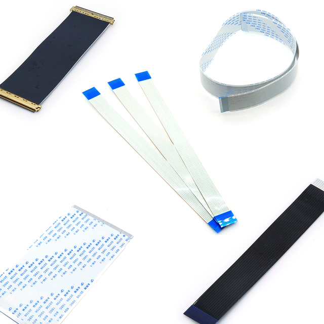Flexible Flex Flat 20pin 34pin FFC Cable with PTFE Insulation for Electronic Projector Sensor Display