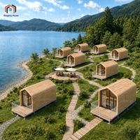 Maisonnette Modulaire Préfabriquée Solaire Autonome Prête à l'emploi pour Projets Hôteliers Airbnb