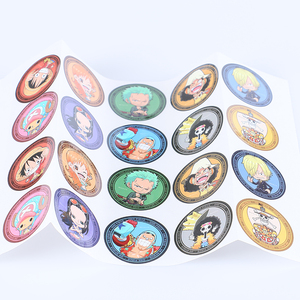 vinyl custom logo printing reward decals kiss cut sheet round sticker label for kids cartoon - Product Image 5