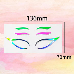Autocollant de tatouage Eyeliner floral écologique personnalisé en gros maquillage des yeux sourcil sexy français tatouage imperméable pour filles/femmes - Product Image 5
