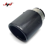 Promotion Usine : Embouts d'échappement universels en acier inoxydable et fibre de carbone pour Cooper A5, silencieux noir Inlet67