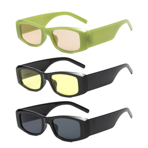 Retro Trendy Square Sunglasses for Men and Women Custom <b>Black</b> Plastic Lentes De Sol UV400 Optics Sun <b>Shades</b> - Product Image 1