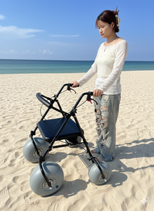 Marco para caminar junto al mar, silla de ruedas para caminar asistida, asiento para Andador de playa para adultos, poleas labor-sav, suministro de rehabilitación, Rollat de playa - Product Image 4