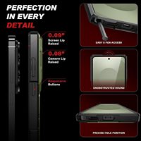 Coque TONGATE pour S26 Ultra, design blindé TPU+PC, support magnétique intégré, protection d'objectif, anneau de maintien, compatible charge sans fil