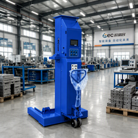 Cric hydraulique portable sans fil à colonne unique pour camions et bus, avec batterie rechargeable, équipement de levage mobile robuste