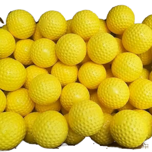 Pelotas de Softbol y Béisbol con Hoyuelos de PU Amarillo de 12 Pulgadas para Máquina de Lanzamiento para Adultos y Entrenamiento Deportivo al Por Mayor - Product Image 5
