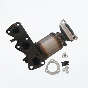 Colector de escape con catalizador para VW Polo 9N <span class=keywords><strong>Skoda</strong></span> <span class=keywords><strong>Fabia</strong></span> 1.2L 3 cilindros 2001-2009 OE 03E253020QX 03E253020PV Kit de ajuste directo - Product Image 2