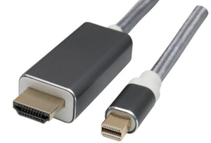 MiniDP a para adaptador HDMI con <span class=keywords><strong>cable</strong></span> <span class=keywords><strong>macho</strong></span> a <span class=keywords><strong>macho</strong></span> de 1,8 metros <span class=keywords><strong>Cable</strong></span> de alta definición para accesorios de conector de televisores - Product Image 2