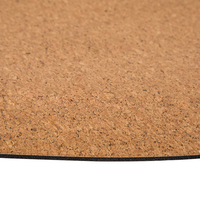 Tapis de yoga antidérapant personnalisé de grande taille, en forme de cercle, écologique, en liège naturel et caoutchouc d'arbre, épaisseur 5 mm, coussin de sol pour la méditation