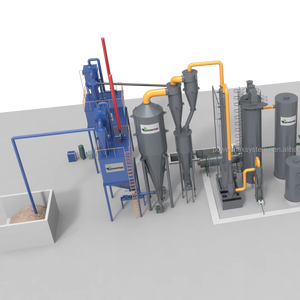 Système de production d'énergie par gazéification continue de biomasse à partir de balles de riz et de sciure de bois - Product Image 1