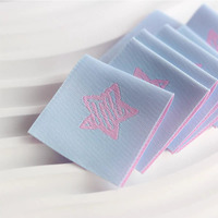 Écussons tissés personnalisés de haute qualité découpés au laser, écologiques, avec logo et texte, à coudre ou thermocollants pour vêtements
