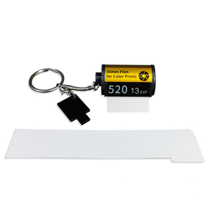 Breloque personnalisée en forme de bobine de pellicule <span class=keywords><strong>photo</strong></span>, pendentif <span class=keywords><strong>photo</strong></span> vierge en PET pour sublimation - Product Image 4